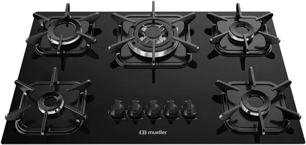 2. Cooktop 5 Bocas Tripla Chama - Mueller