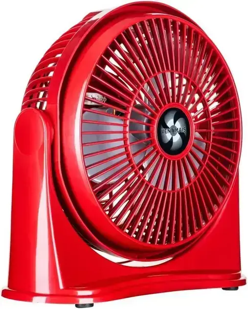 7. Circulador de Ar 25cm Vermelho Prata 127V - VENTIMAIS