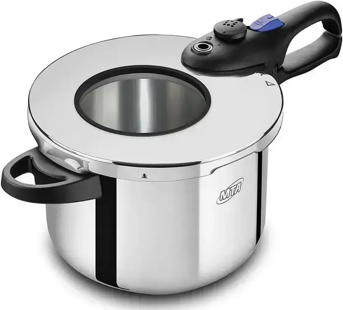 8. Panela de Pressão Inox com Visor de Vidro 6,0L - MTA